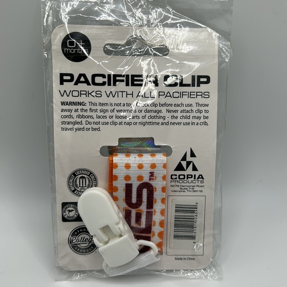 Virginia Tech Pacifier Clip - Picture 3 of 3